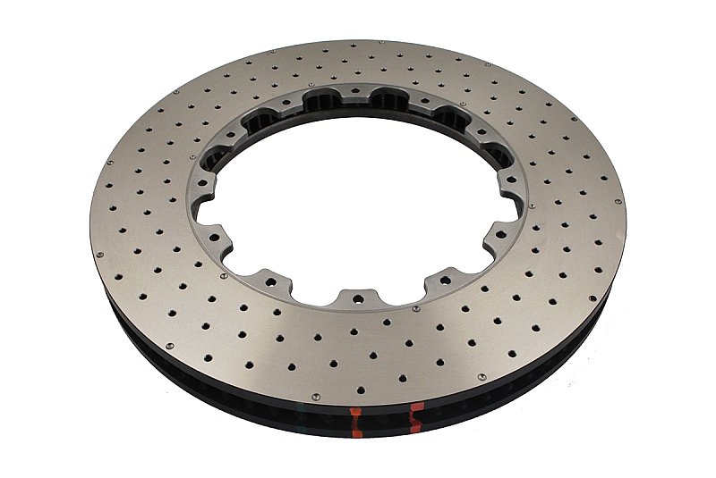DBA 5000 series Drilled and Dimpled Rotor Only Left Hand Brake Disc 390mm x 35.6mm 72 Curved Vanes DBA52068.1LXD