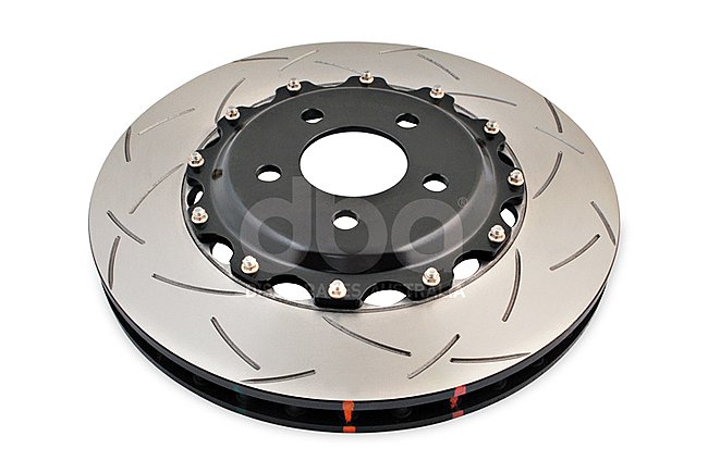 DBA 5000 series T3 Slotted Black Hat Brake Disc 355mm x 32mm Kangaroo Paw DBA52102BLKS
