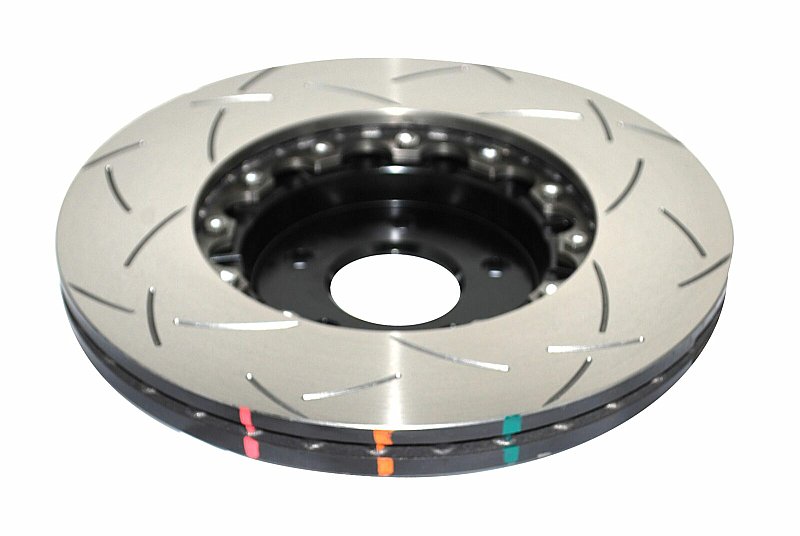DBA 5000 series T3 Slotted Black Hat Brake Disc 336mm x 28mm Kangaroo Paw DBA52134BLKS - Front
