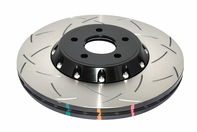 DBA 5000 series T3 Slotted Black Hat Brake Disc 336mm x 28mm Kangaroo Paw DBA52134BLKS - Front