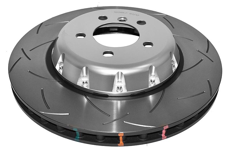 DBA 5000 series T3 Slotted Silver Hat Brake Disc 370mm x 30mm VENTED DBA52286SLVS - Front
