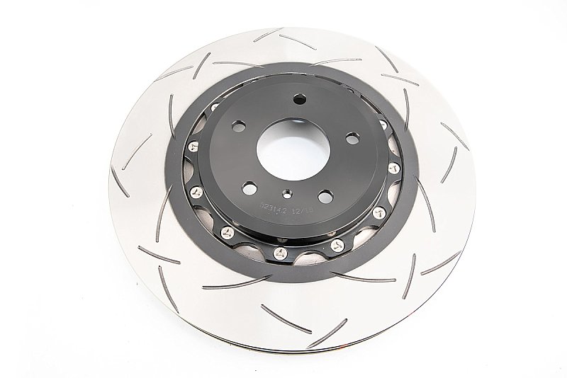 DBA 5000 series T3 Slotted Black Hat Brake Disc 354.6mm x 32mm Kangaroo Paw DBA52314BLKS - Front