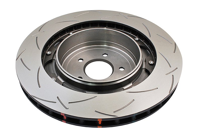 DBA 5000 series T3 Slotted Black Hat Brake Disc 380mm x 30mm Kangaroo Paw DBA52321BLKS - Rear