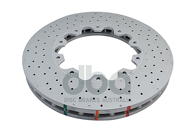 DBA 5000 series Crossed Drilled, Slotted & Dimpled Rotor Only Brake Disc 360mm x 36mm Kangaroo Paw DBA52690.1XD