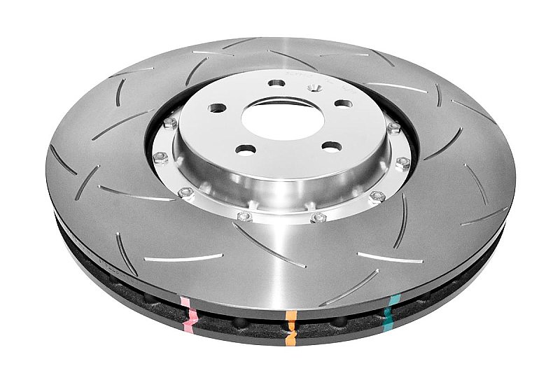 DBA 5000 series T3 Slotted Silver Hat Brake Disc 380mm x 36mm Kangaroo Paw DBA52774SLVS - Front