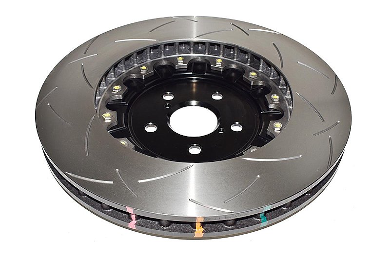 DBA 5000 series T3 Slotted Black Hat Brake Disc 380mm x 34mm Kangaroo Paw DBA52788BLKS - Front