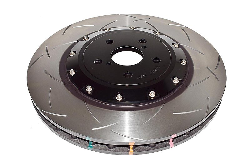 DBA 5000 series T3 Slotted Black Hat Brake Disc 380mm x 34mm Kangaroo Paw DBA52788BLKS - Front