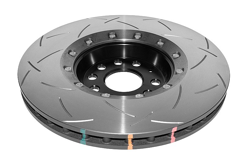DBA 5000 series T3 Slotted Black Hat Brake Disc 345mm x 30mm Kangaroo Paw DBA52808V2BLKS - Front