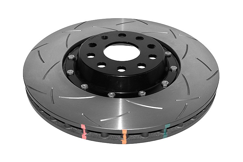DBA 5000 series T3 Slotted Black Hat Brake Disc 345mm x 30mm Kangaroo Paw DBA52808V2BLKS - Front