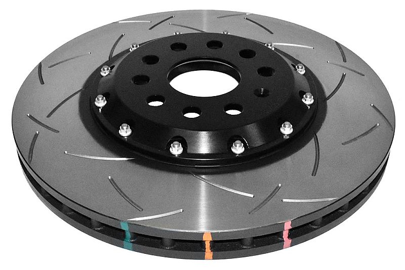 DBA 5000 series T3 Slotted Black Hat Brake Disc 340mm x 30mm Kangaroo Paw DBA52830BLKS - Front