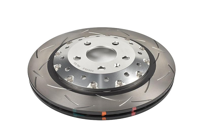 DBA 5000 series T3 Slotted Silver Hat Brake Disc 330mm x 22mm Kangaroo Paw DBA52835SLVS - Rear