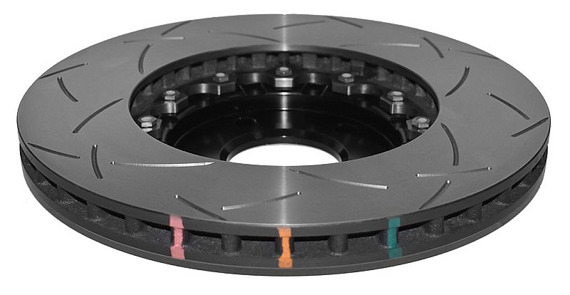 DBA 5000 series T3 Slotted Black Hat Brake Disc 320mm x 25mm Kangaroo Paw DBA52962BLKS - Front