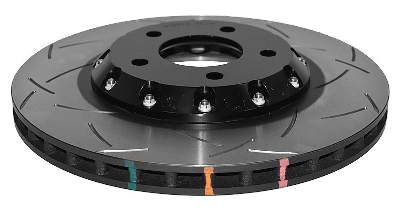 DBA 5000 series T3 Slotted Black Hat Brake Disc 320mm x 25mm Kangaroo Paw DBA52962BLKS - Front