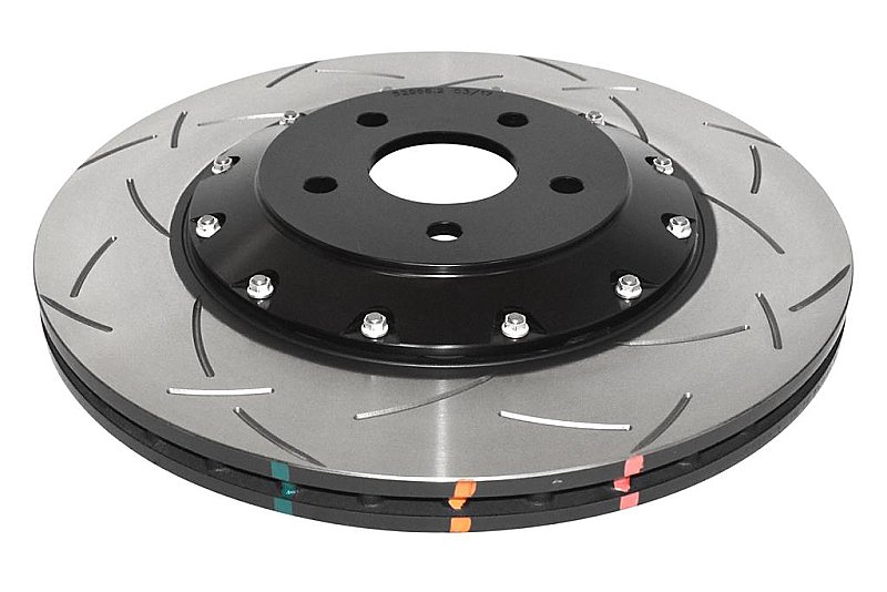 Front DBA 5000 series - T3 Slotted Black Hat Brake Discs to fit Focus RS MK3