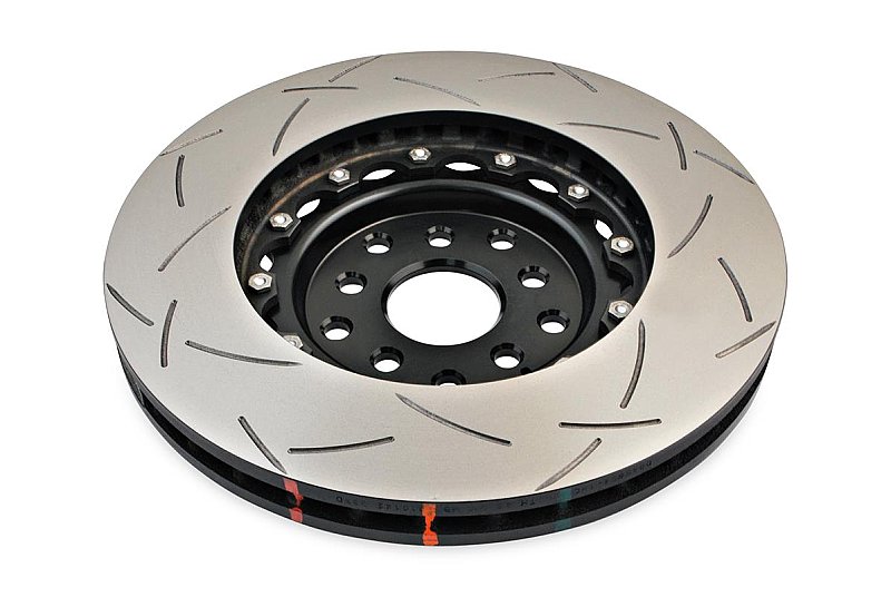 DBA 5000 series T3 Slotted Black Hat Brake Disc 326mm x 30mm Kangaroo Paw DBA5654BLKS-10 - Front