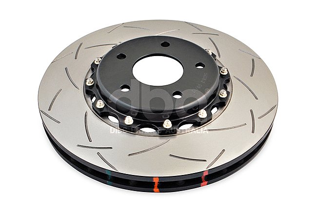 DBA 5000 series T3 Slotted Black Hat Brake Disc 324mm x 30mm Kangaroo Paw DBA5928BLKS - Front
