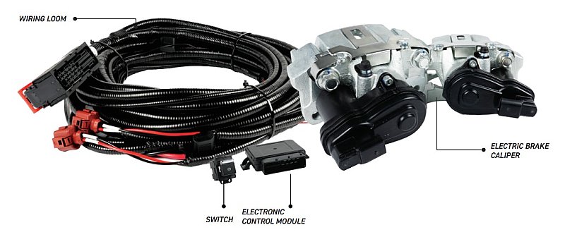 DBA Electric Secondary Park Brake Minimg Spec - Landcruiser 76, 78 & 79 SERIES (2019-ON) DBAEPB7004