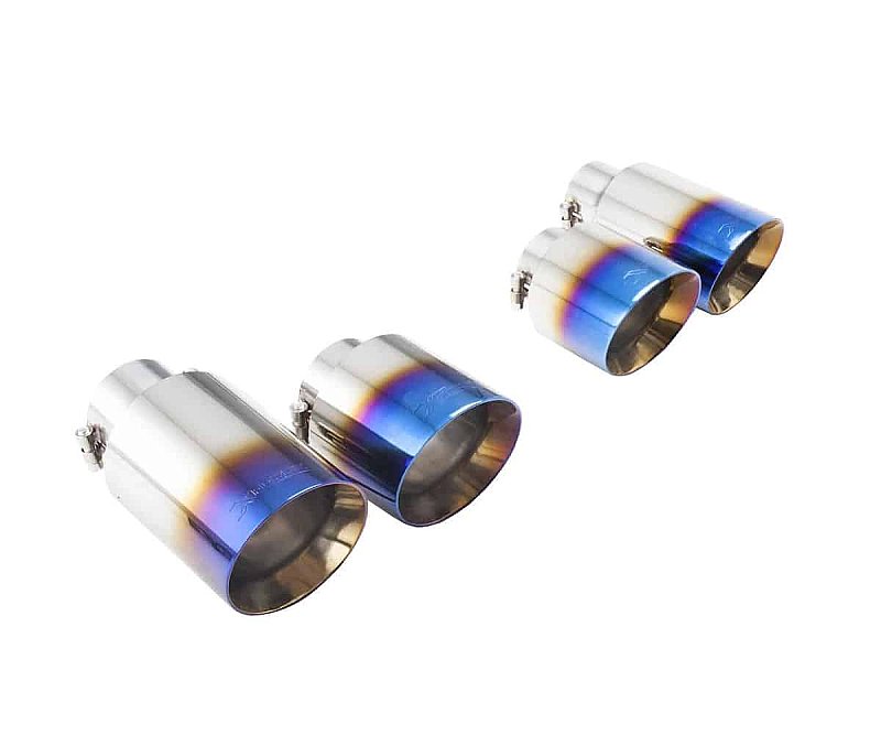 VW Golf R & Audi S3 Xforce 4" Blue Quad Tips 4 Pack