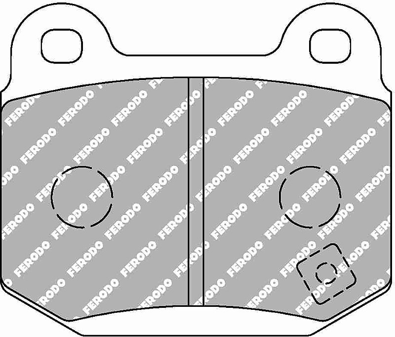 Rear DS2500 Brake Pads to fit Mitsubishi Evo