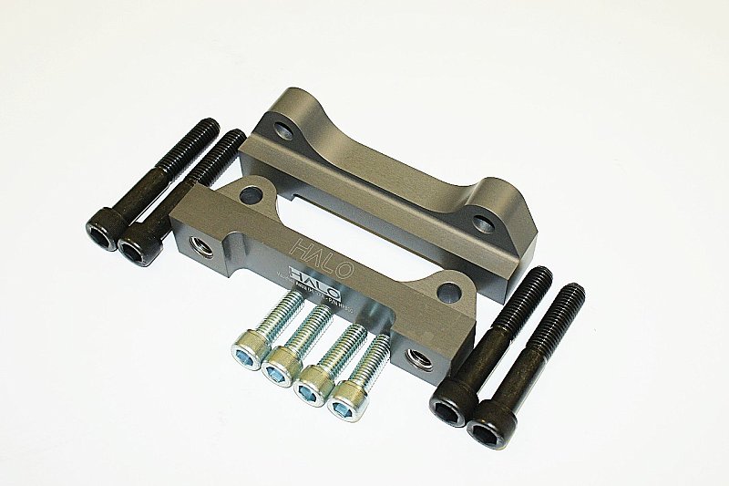 Astra H VXR Front Brake Caliper Conversion Brackets from HALO Performance