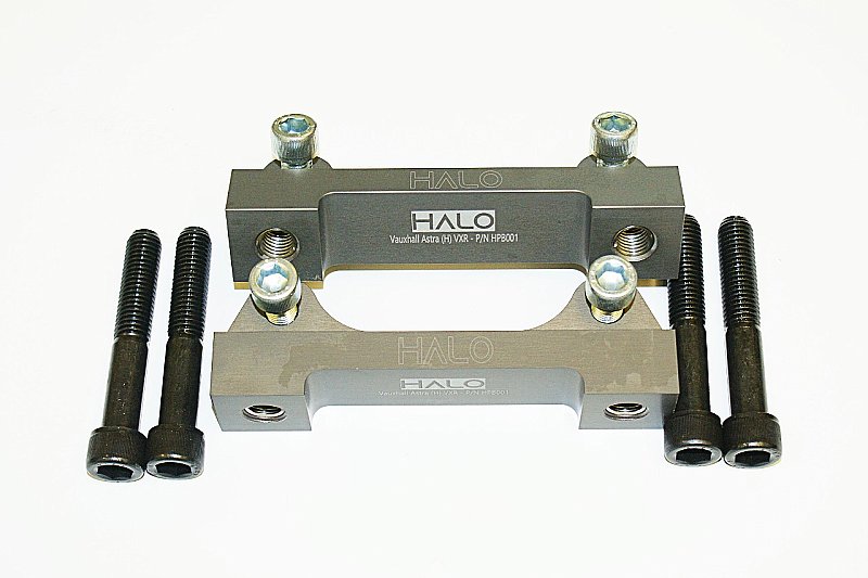 Astra H VXR Front Brake Caliper Conversion Brackets from HALO Performance