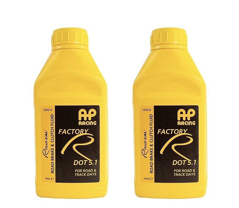 2 x AP Racing Factory R DOT 5.1 Brake & Clutch Fluid 500ml Bottle