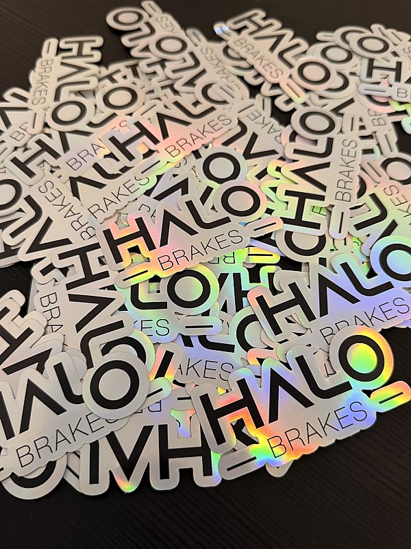 Halo Brakes Holographic Small Sticker