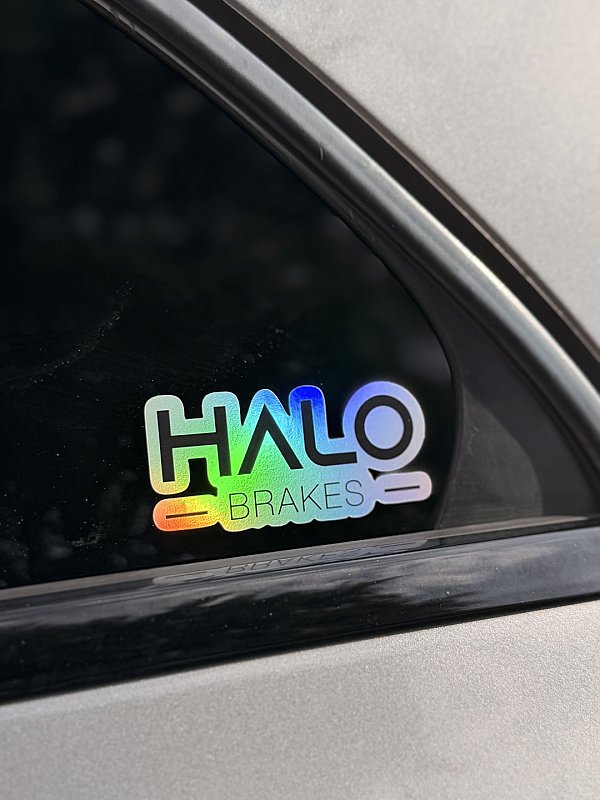 Halo Brakes Holographic Small Sticker