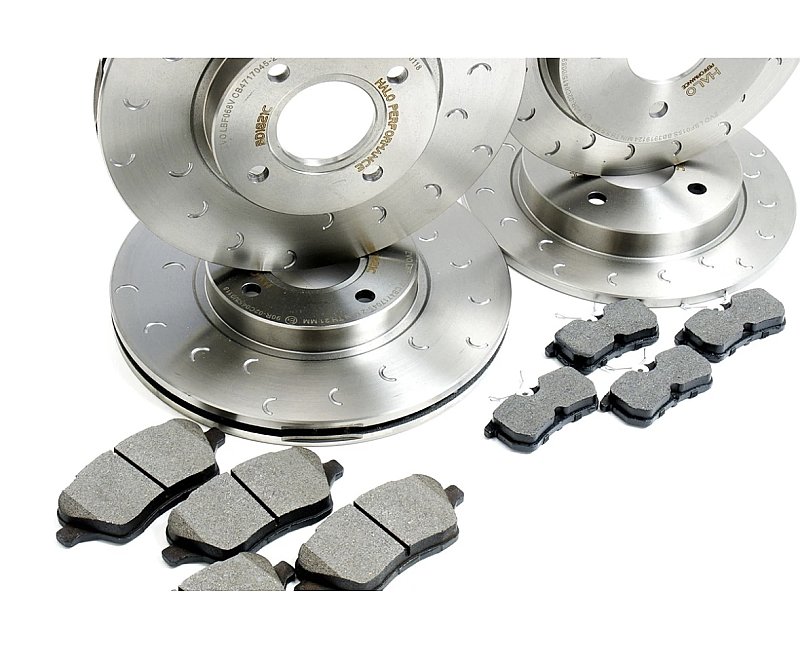Ford Fiesta 1.6 ST180 ST200 Front & Rear C-Hook Discs with Brake Pads