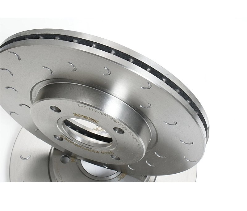 Fiesta 1.6 ST180 ST200 Front & Rear Halo Grooved Brake Discs and Brake Pads