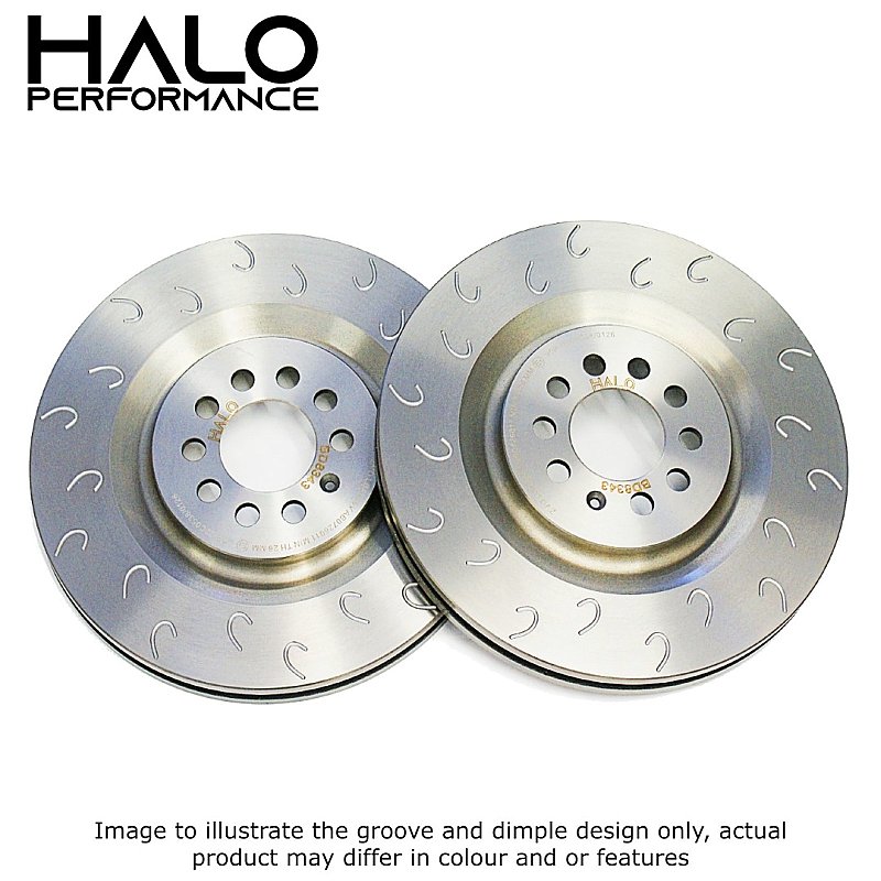 Ford Fiesta ST 1.5 MK8 Rear HALO J-Hook Grooved Brake Discs