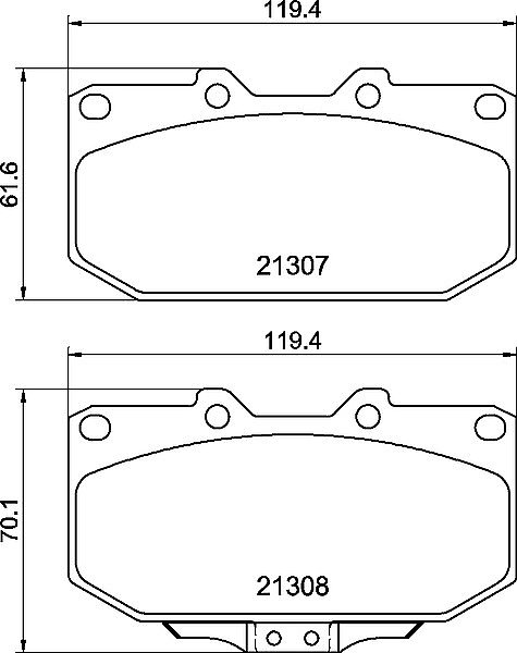 Front Brake Discs and Pads to fit Subaru Impreza WRX Turbo