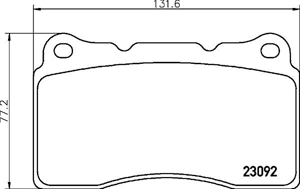 Front Mintex Car Brake Pads MDB1859 to fit Mitsubishi Subaru