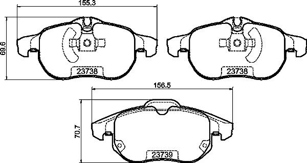 Astra VXR Front Brake Discs and Brake Pads Slotted Rotor Upgrade