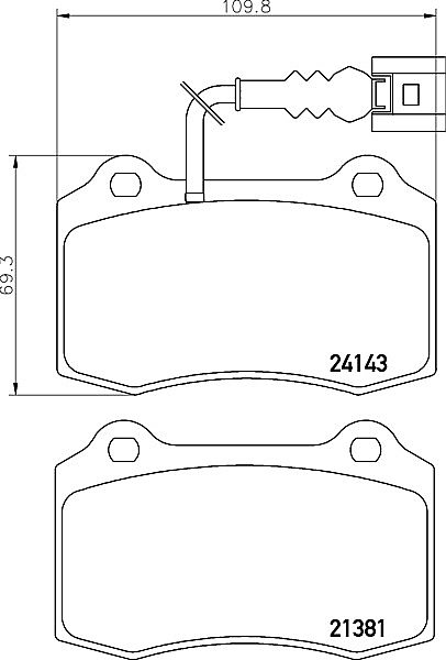 Leon 1.8 Cupra R Front C-Hook Discs with HALO Brake Pads