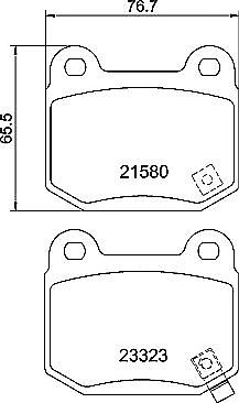Subaru Impreza 2.5 WRX STI Rear Brake Pads
