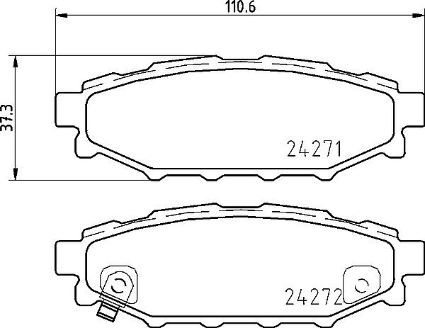Rear Slotted Brake Discs and Mintex Pads to fit Toyota GT86