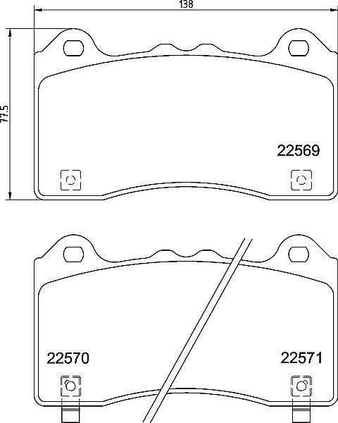 Focus RS MK3 Front C-Hook Discs with Mintex Pads