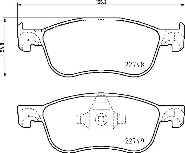 Front Grooved Discs and Brake to fit Fiesta ST200 MK8