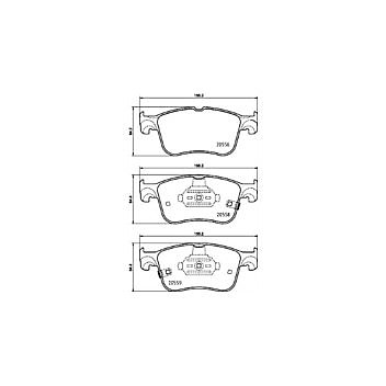 Ford Puma 1.5 ST Front HALO Brake Pad Set