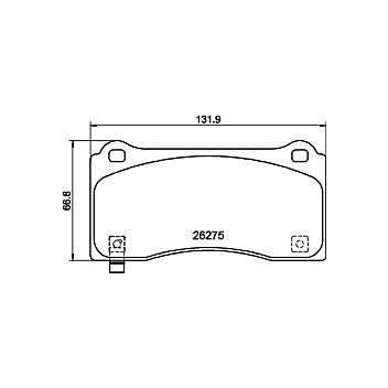 Front Brake Pads to fit Tesla Model 3 Non Performance