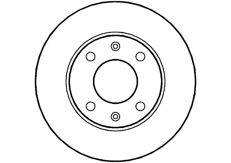 Front C Hook Slotted Brake Discs BD046C