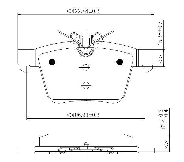 Rear Brake Pads to fit Mercedes-Benz C-CLASS (W205) C 200 EQ Boost (205.077) and others