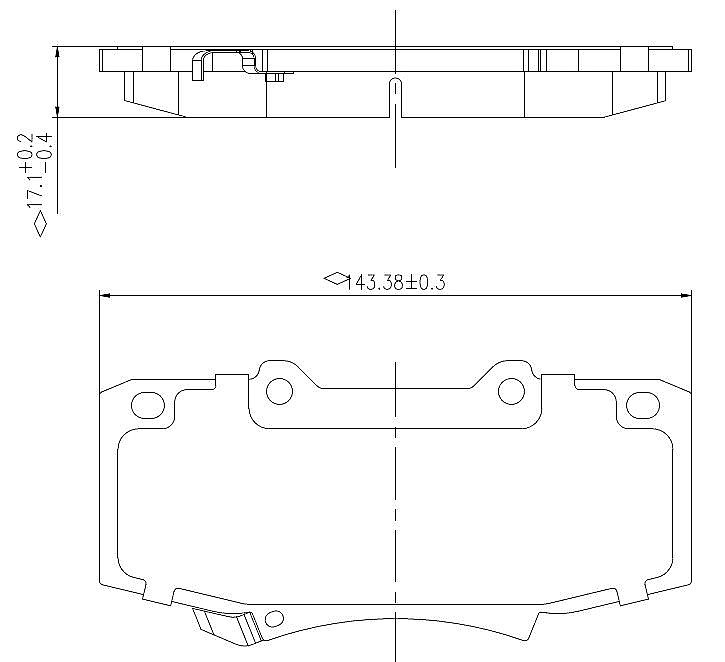 Front Brake Pads to fit Toyota HILUX VII Pickup (N1, N2, N3) 2.5 D-4D 4WD (KUN25, KUN25R) and others