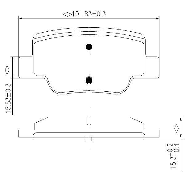 Rear Brake Pads to fit Toyota VERSO (R2) 1.6 (ZGR20, ZGR20R) and others