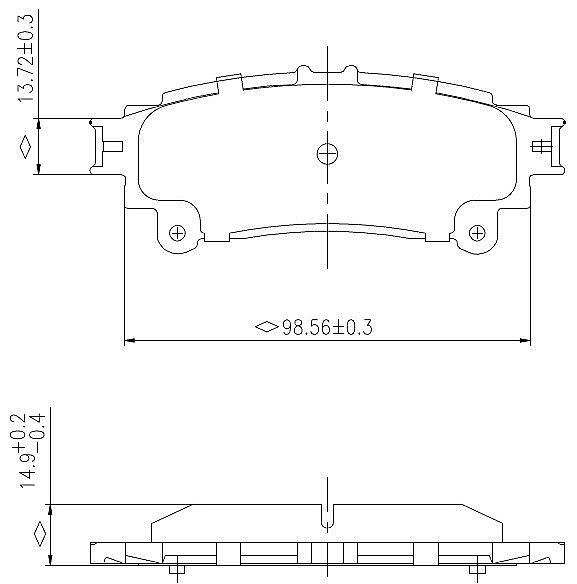 Rear Brake Pads to fit Lexus GS (L1) 250 (GRL11, GRL11R) and others