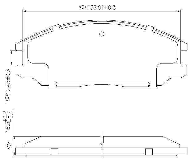 Front Brake Pads to fit Hyundai H-1 / STAREX Bus (A1) 2.4 4WD and others