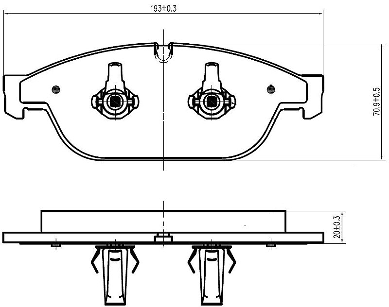 Front Brake Pads to fit Audi A6 Allroad C7 (4GH, 4GJ) 3.0 TFSI quattro and others
