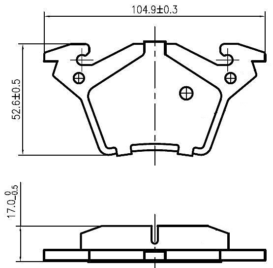 Rear Brake Pads to fit Mercedes-Benz V-CLASS (638/2) V 220 CDI (638.294) and others