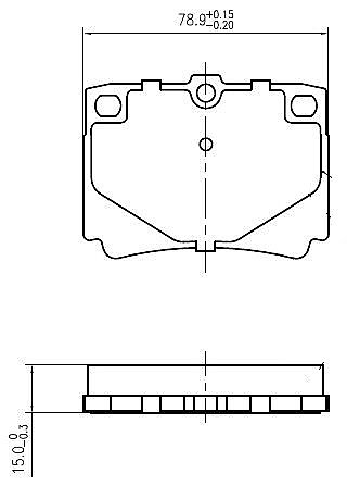 Rear Brake Pads to fit Mitsubishi PAJERO SPORT I (K7, K9) 2.5 TD (K94W, K74T) and others